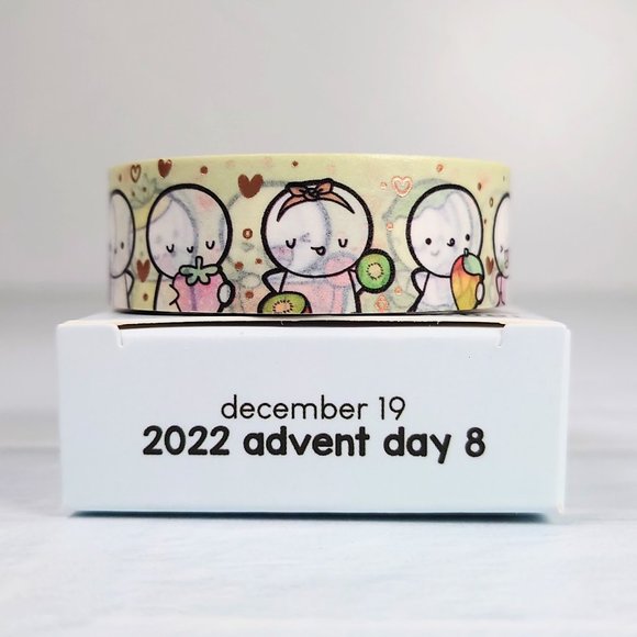 Veggies Emotis Washi Tape - 2022 Advent, Day 8 | TheCoffeeMonsterzCo TCMC - Picture 1 of 1
